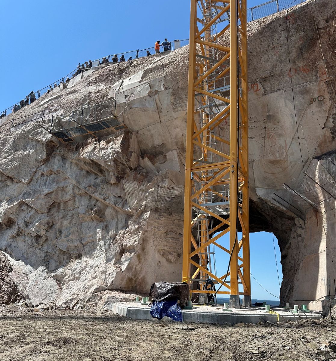 Crazy Horse Memorial Tower Crane Foundation